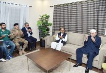 President visits residence of Shaheed Major Chaudhry Rizwan Tahir, pays tribute to brave officer