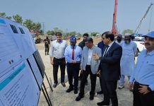 Randhawa inspects progress on T-Chowk flyover, stresses timely completion