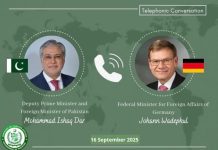 DPM/FM Dar, German FM Wadephul reaffirm to further strengthen bilateral cooperation