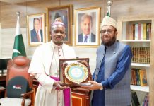 Sardar Yousaf meets Archbishop Germano Penemote