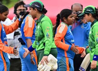 India and Pakistan blind women show spirit of cricket with handshakes