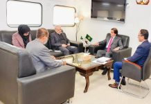 Iranian Envoy calls on Hanif Abbasi