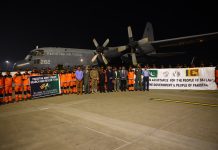Special Pakistani team lands in Colombo on C-130 for flood relief operations