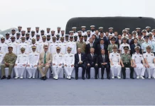 Commissioning ceremony of Pakistan Navy’s first Hangor-class attack submarine held in China