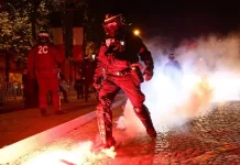 Hundreds held after clashes erupt during PSG Champions League victory celebrations