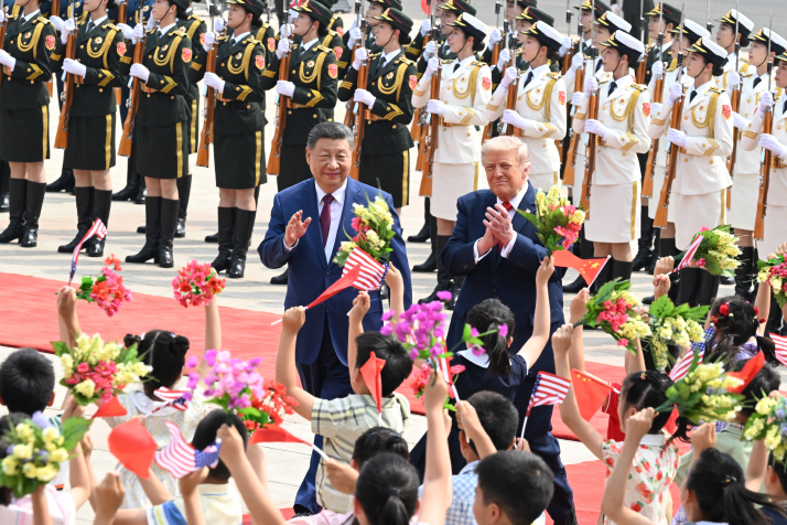 习近平同美国总统特朗普会谈(6)