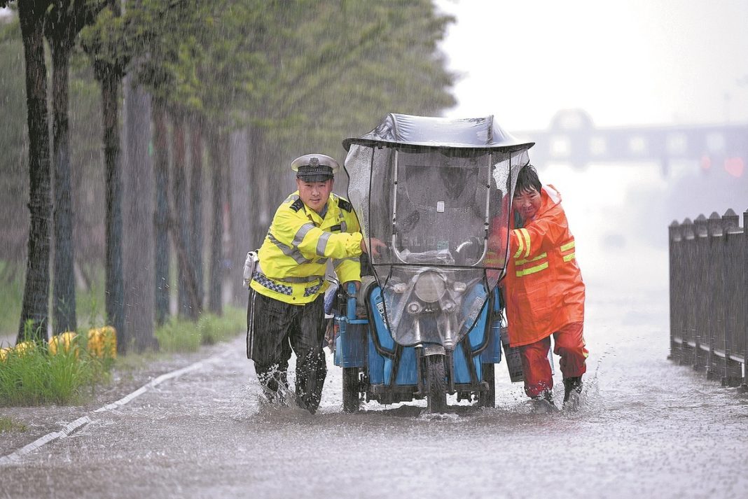 Typhoon weakens, but flood risk shifts northward