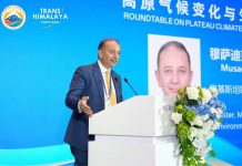 Dr. Musadik addresses 5th China Xizang Trans-Himalaya Forum