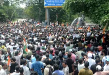 Indian police fire tear gas, use batons to disperse youth protesters