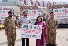 Pakistan sends 100 tons of aid to Nepal