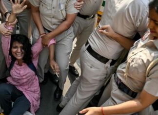 India detains top ‘cockroach’ leaders after flash protest